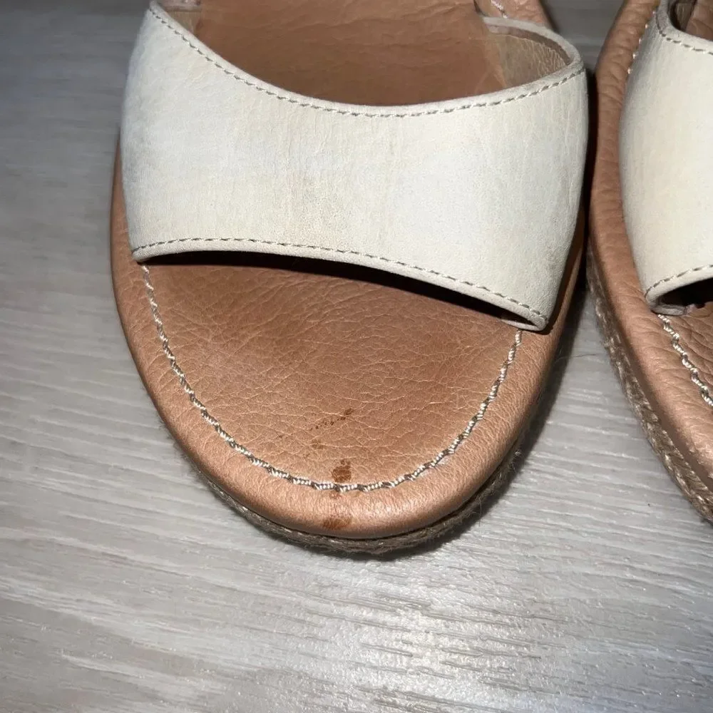 UGG Australia‎ Atasha Wedge Cream Nubuck 1003405 Women's 9